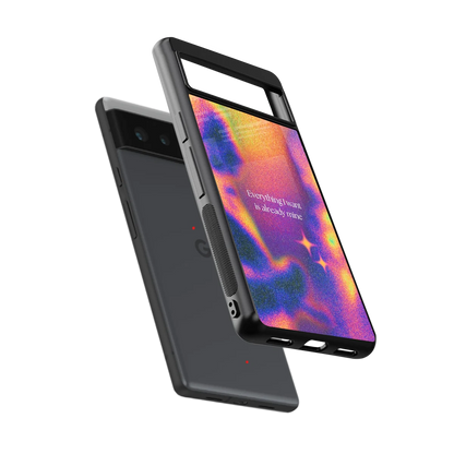 Already Mine sleek google pixel 6a cover with tempered glass back and TPU edges