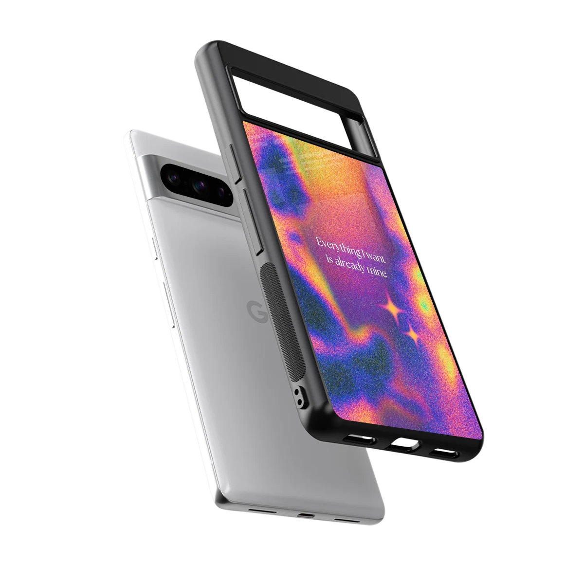 Already Mine sleek google pixel 8 pro cover with tempered glass back and TPU edges