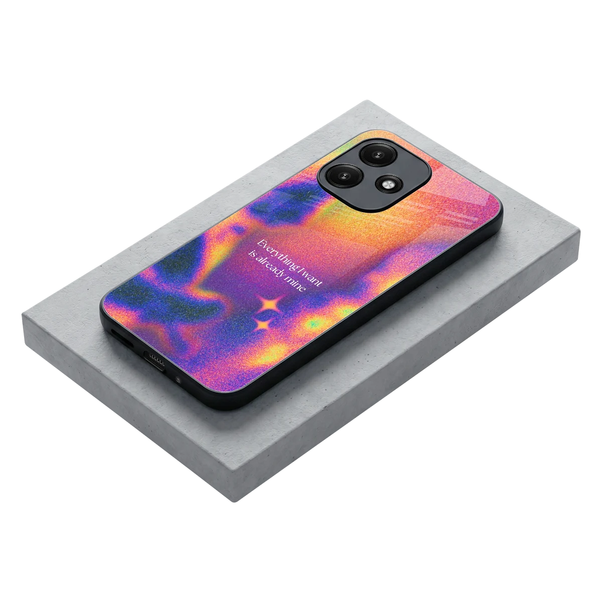 Already Mine stylish phone case for redmi 12 5g | glossy glass and slim fit