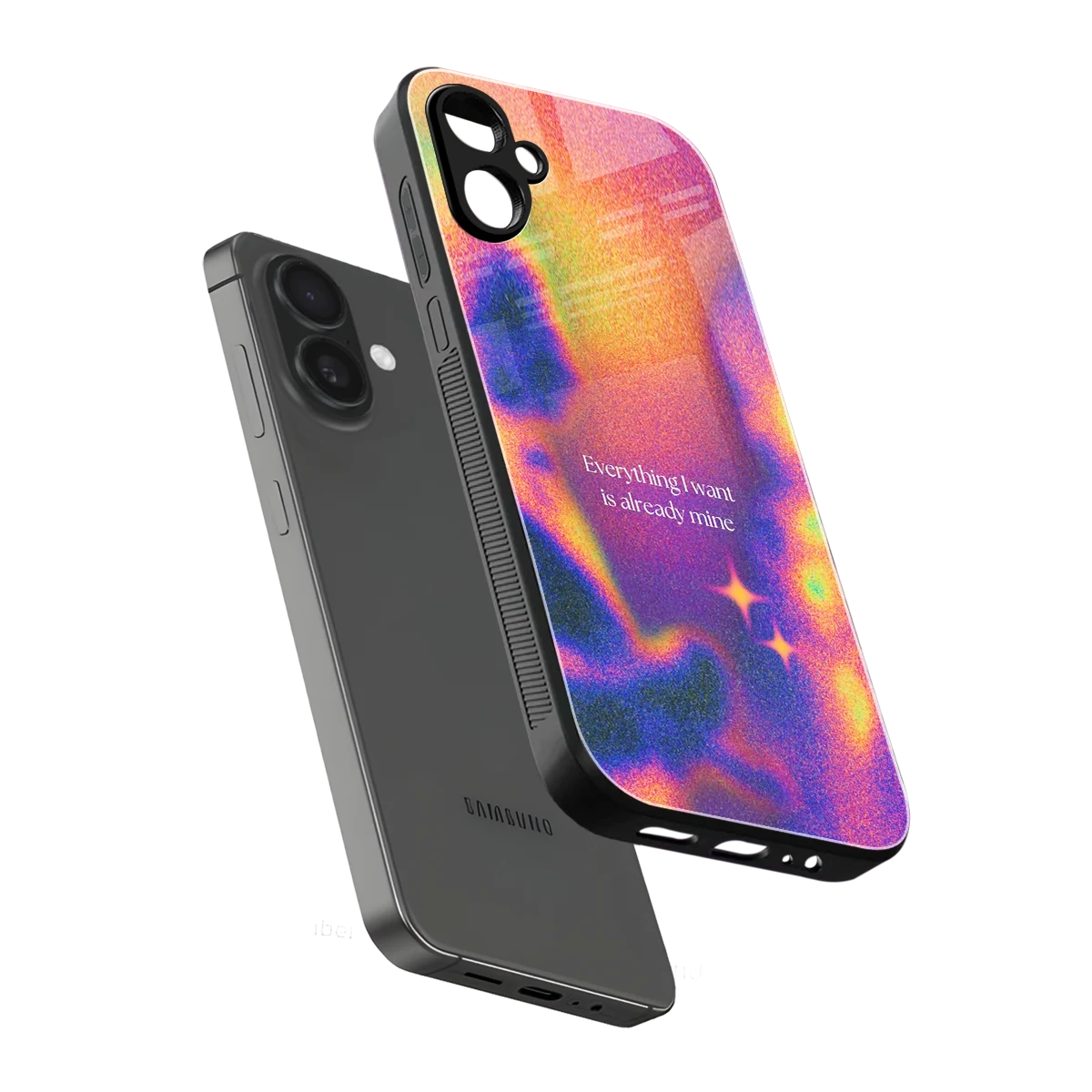 Already Mine sleek samsung galaxy a06 5g cover with tempered glass back and TPU edges