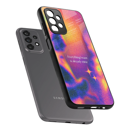 Already Mine sleek samsung galaxy a23 cover with tempered glass back and TPU edges