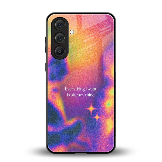 Already Mine back phone cover | glass case for samsung galaxy f34 5g