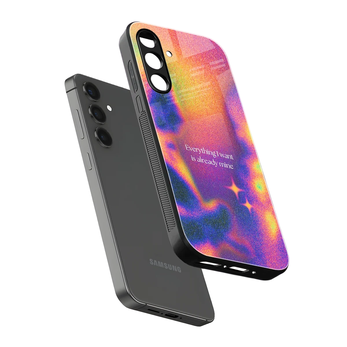 Already Mine sleek samsung galaxy a35 5g cover with tempered glass back and TPU edges