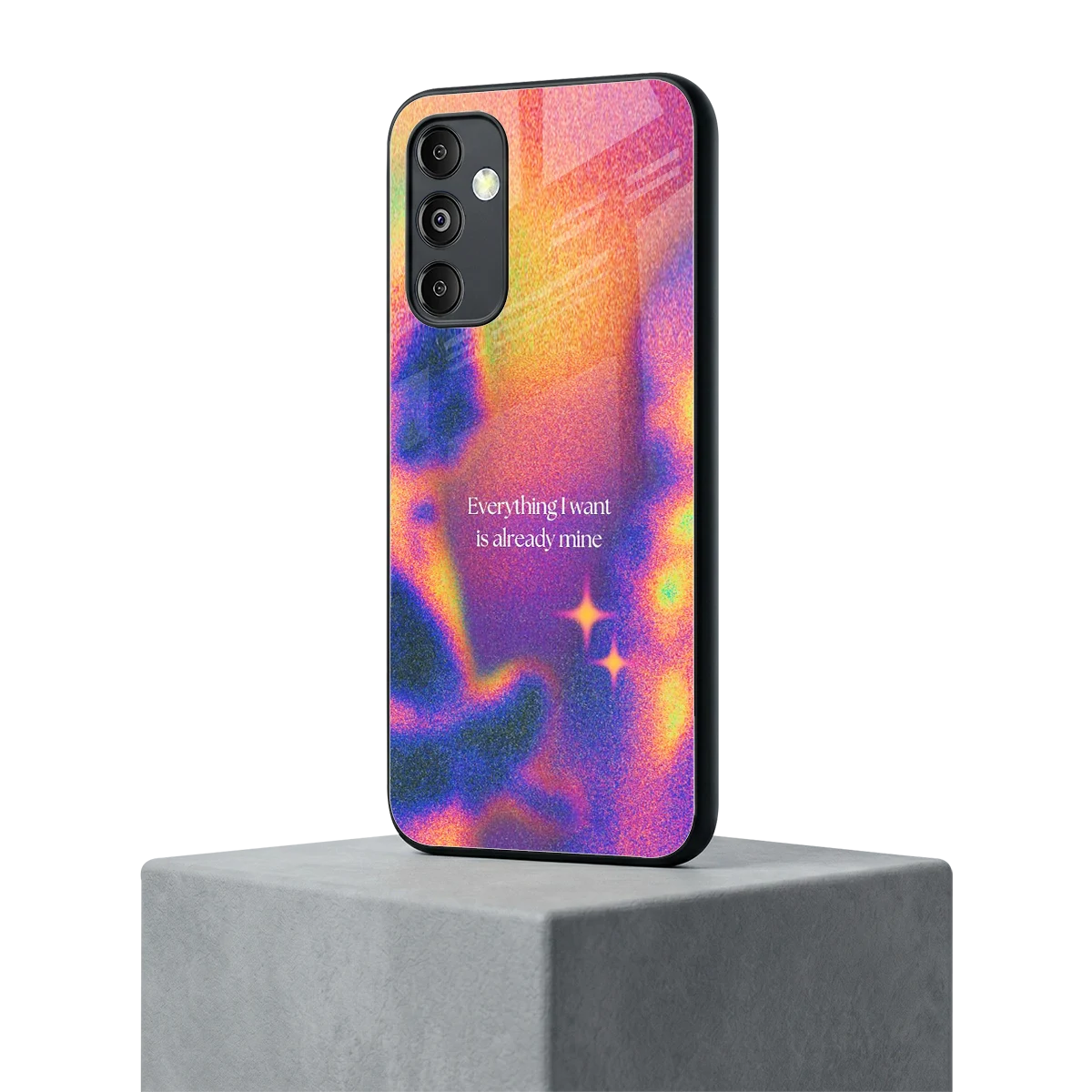 Already Mine samsung galaxy m14 5g mobile cover | shockproof glass phone case