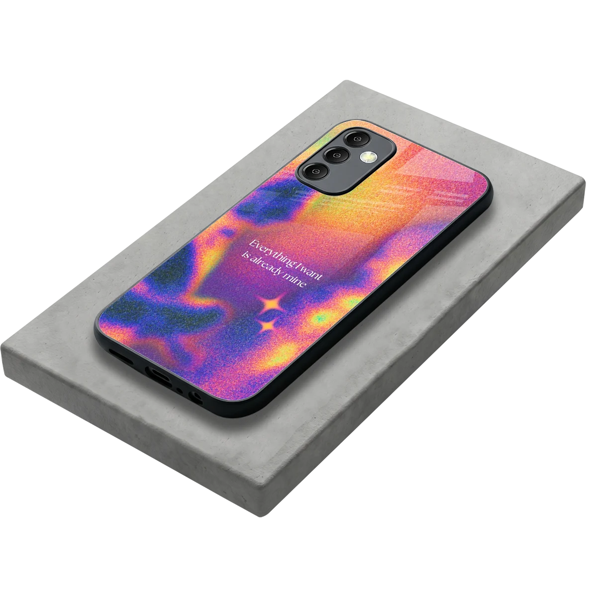 Already Mine stylish phone case for samsung galaxy m14 5g | glossy glass and slim fit