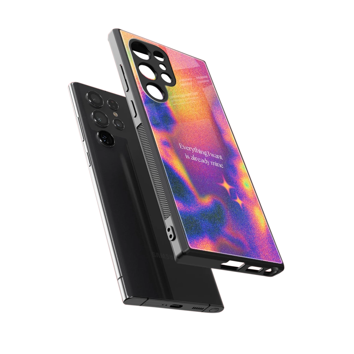 Already Mine sleek samsung galaxy s23 ultra cover with tempered glass back and TPU edges