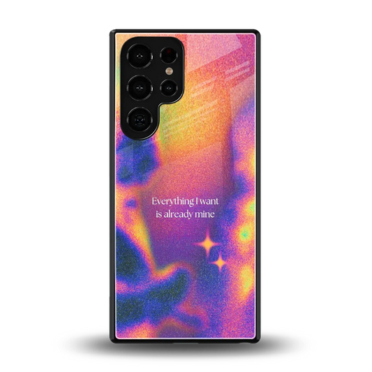 Already Mine back phone cover | glass case for samsung galaxy s25 ultra