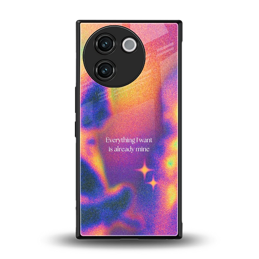 Already Mine back phone cover | glass case for vivo v30e