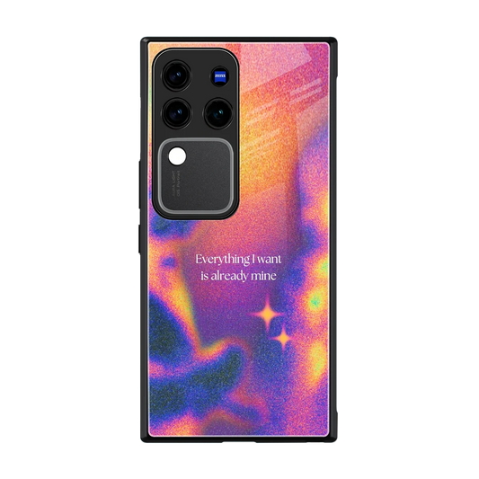 Already Mine back phone cover | glass case forvivo v30 pro