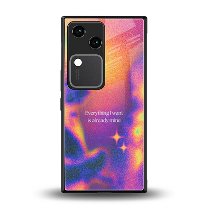 Already Mine back phone cover | glass case for vivo v30