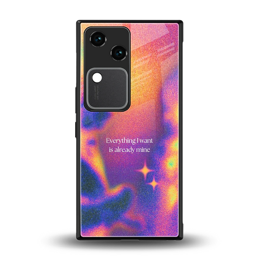 Already Mine back phone cover | glass case for vivo v30