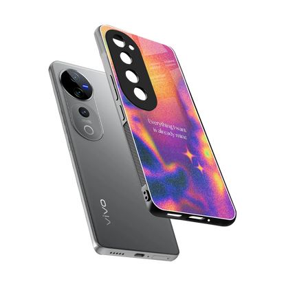 Already Mine sleek vivo v40 pro cover with tempered glass back and TPU edges