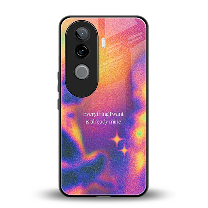 Already Mine back phone cover | glass case for vivo v40e