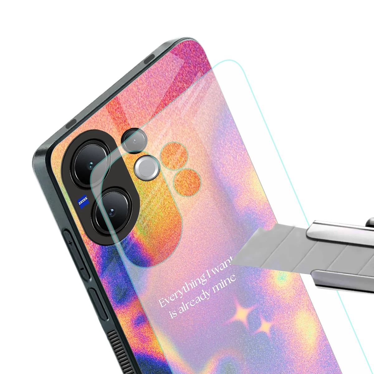 Already Mine stylish phone case for vivo v60 | glossy glass and slim fit