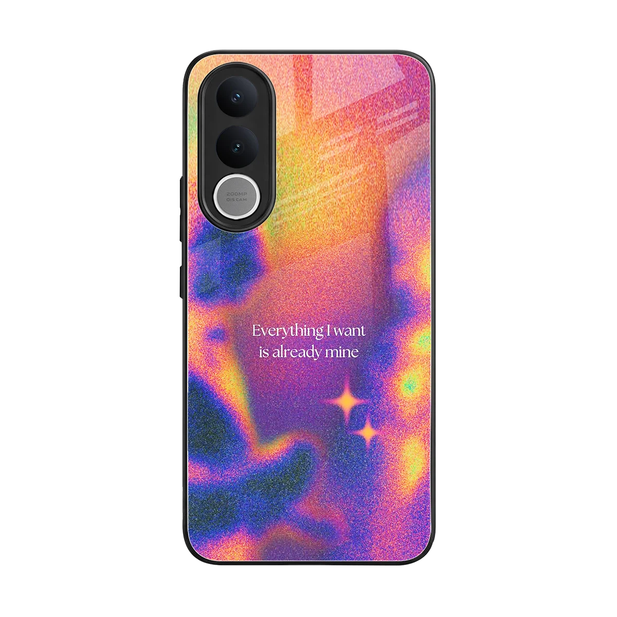 Already Mine back phone cover | glass case for vivo v70 fe