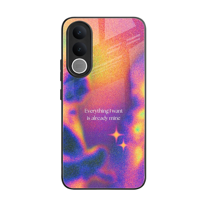 Already Mine back phone cover | glass case for vivo v70 fe