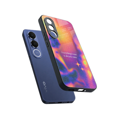 Already Mine sleek vivo v70 fe cover with tempered glass back and TPU edges