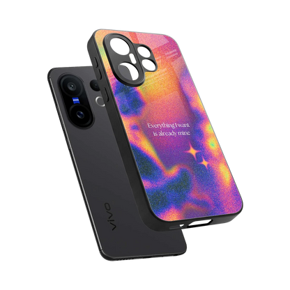 Already Mine sleek vivo x200 fe cover with tempered glass back and TPU edges