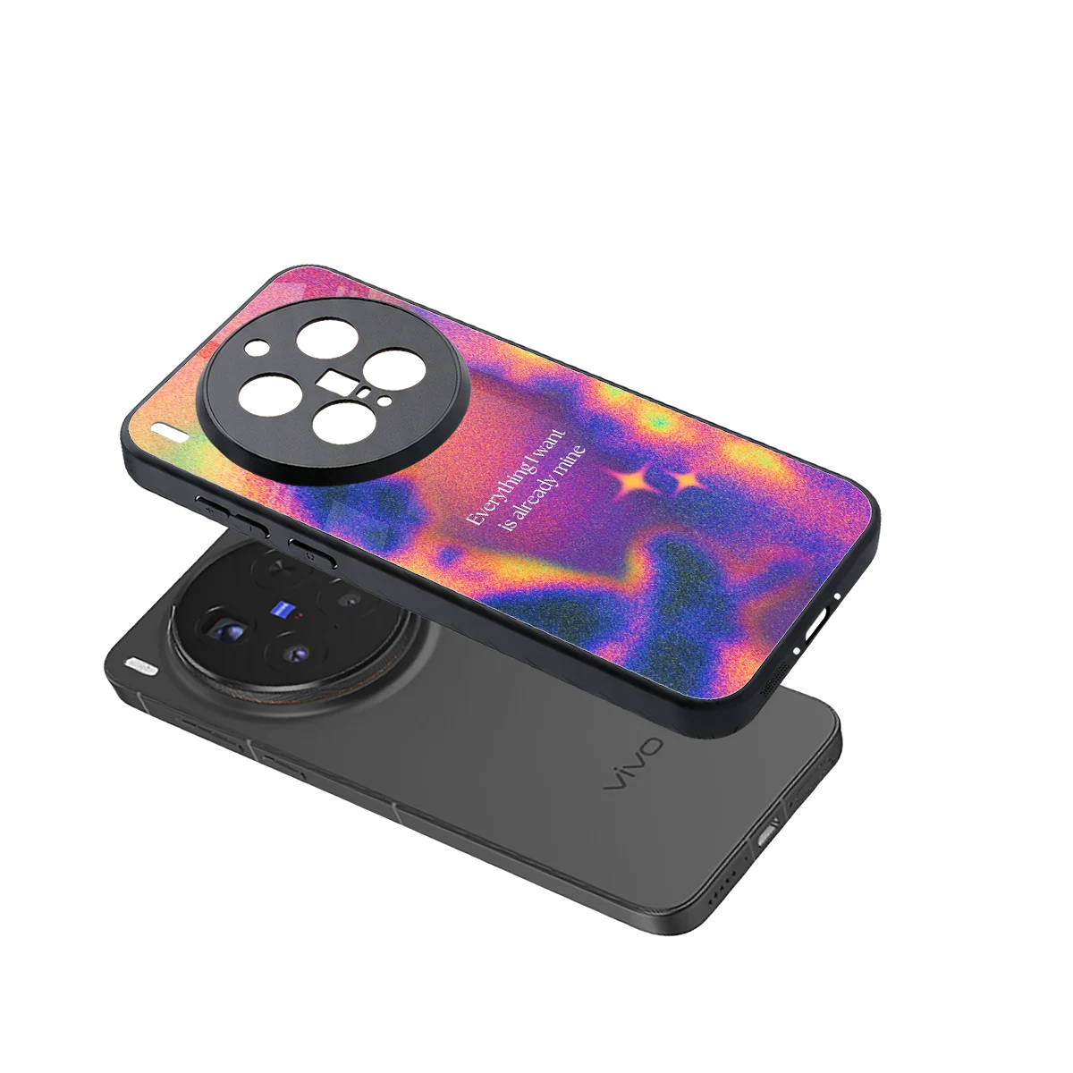 Already Mine sleek vivo x300 pro cover with tempered glass back and TPU edges
