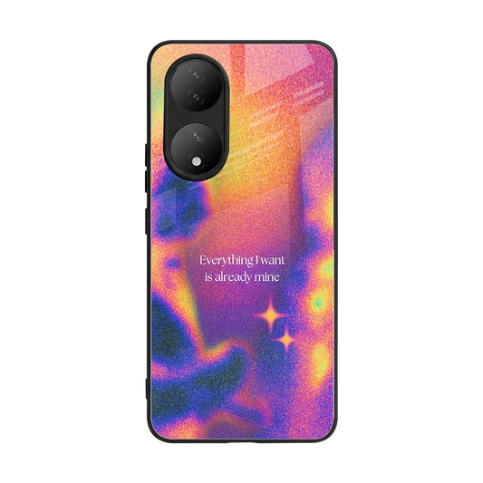 Already Mine back phone cover | glass case for Vivo-y100
