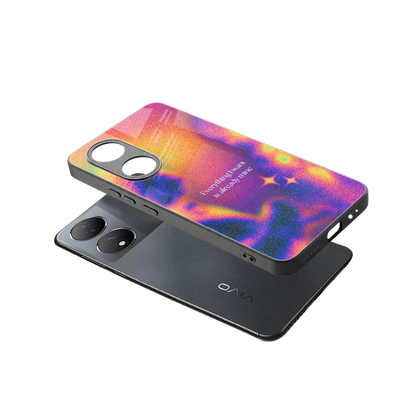 Already Mine sleek Vivo-y100 cover with tempered glass back and TPU edges