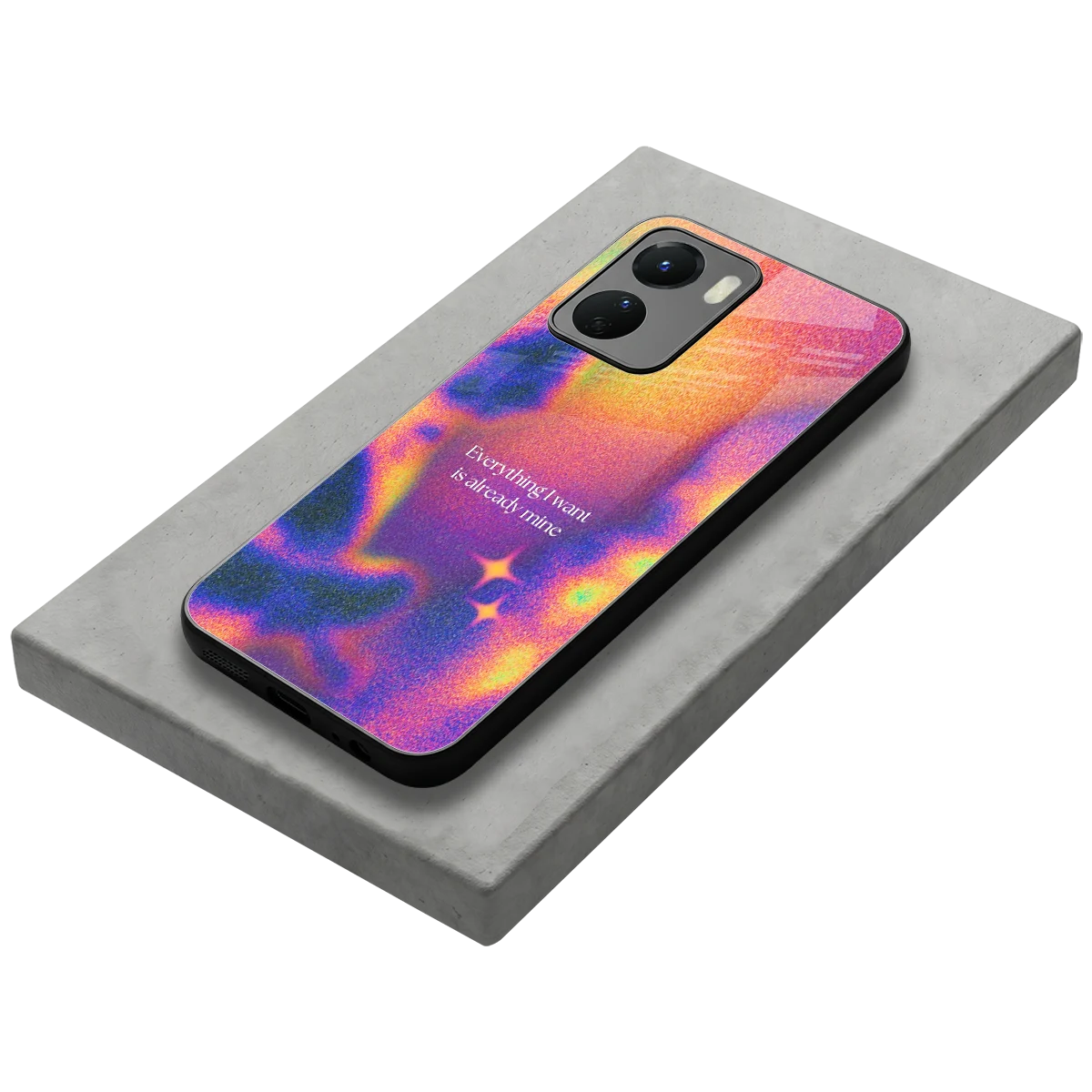 Already Mine stylish phone case for vivo y16 | glossy glass and slim fit