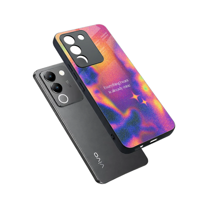 Already Mine sleek vivo y200 5g cover with tempered glass back and TPU edges