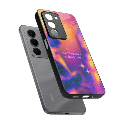 Already Mine sleek redmi 15 5g cover with tempered glass back and TPU edges