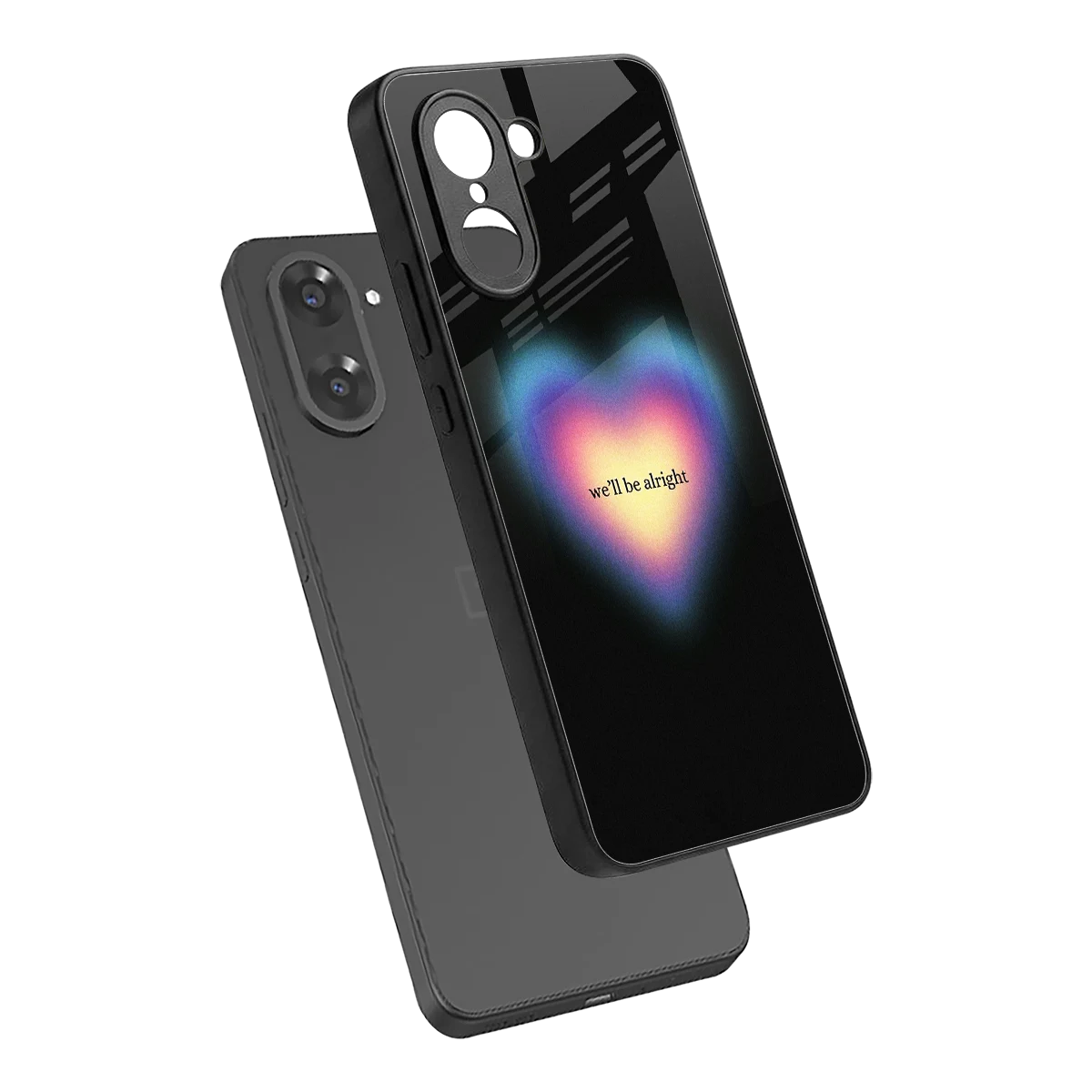 Alright Always sleek oneplus nord ce5 5g cover with tempered glass back and TPU edges