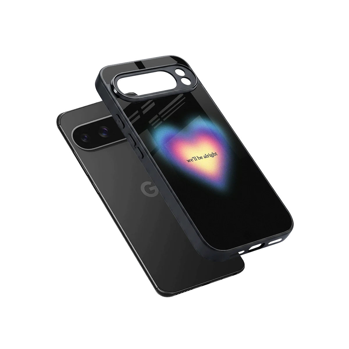 Alright Always sleek google pixel 10 pro xl cover with tempered glass back and TPU edges