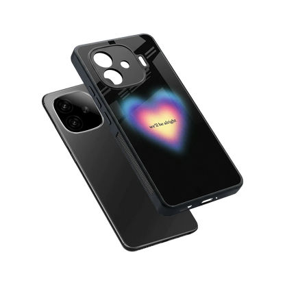 Alright Always sleek iqoo neo 10r 5g cover with tempered glass back and TPU edges
