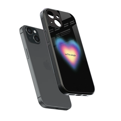 Alright Always sleek iphone 13 cover with tempered glass back and TPU edges