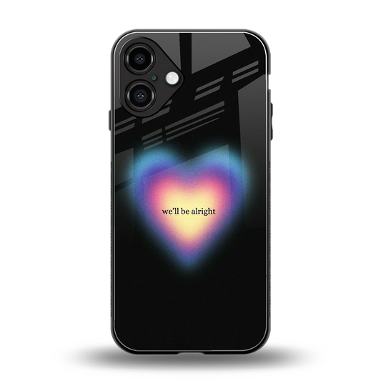 Alright Always back phone cover | glass case for iphone 16 plus