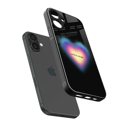Alright Always sleek iphone 16 plus cover with tempered glass back and TPU edges