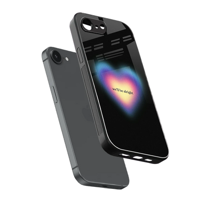Alright Always sleek iphone 16e cover with tempered glass back and TPU edges