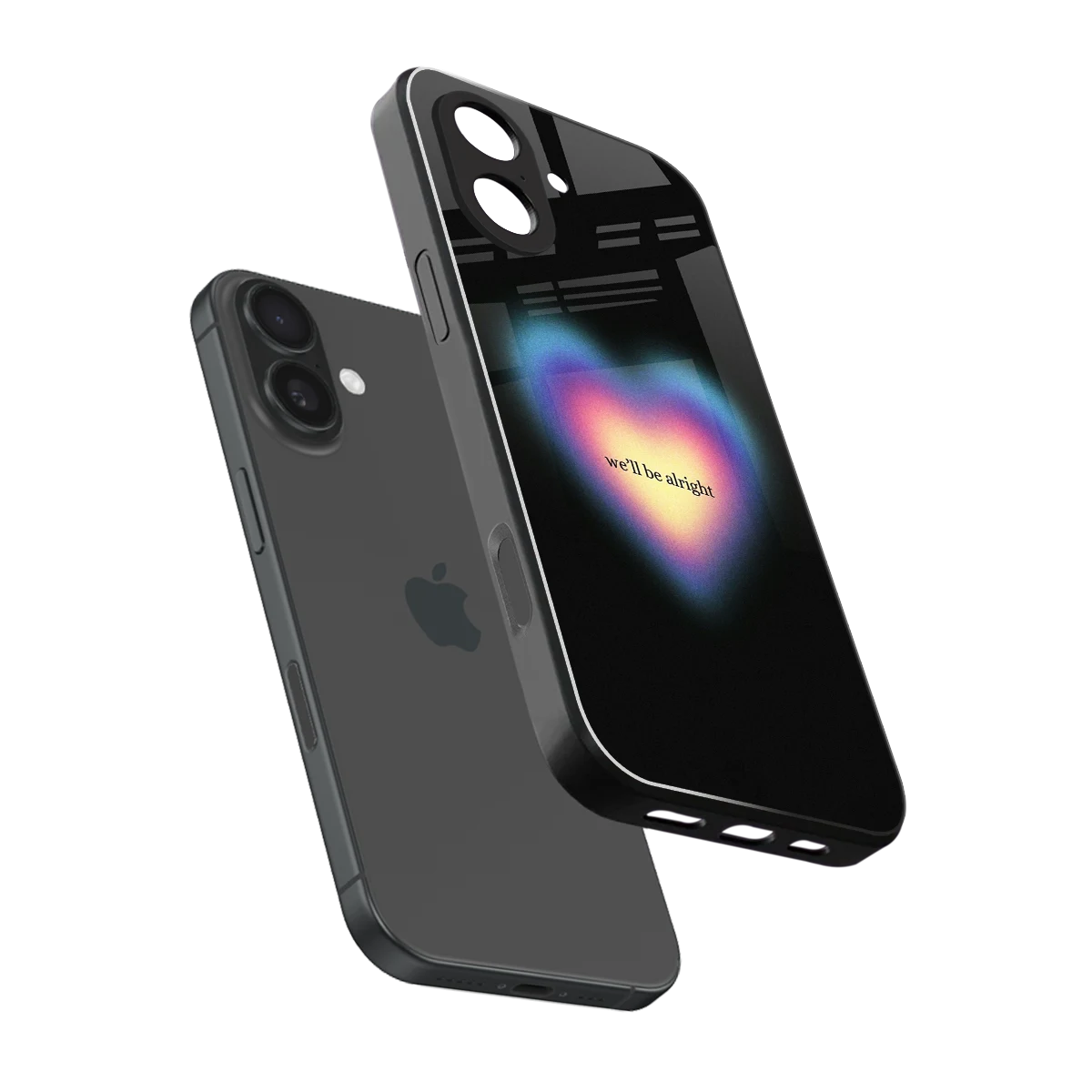 Alright Always sleek iphone 17 cover with tempered glass back and TPU edges