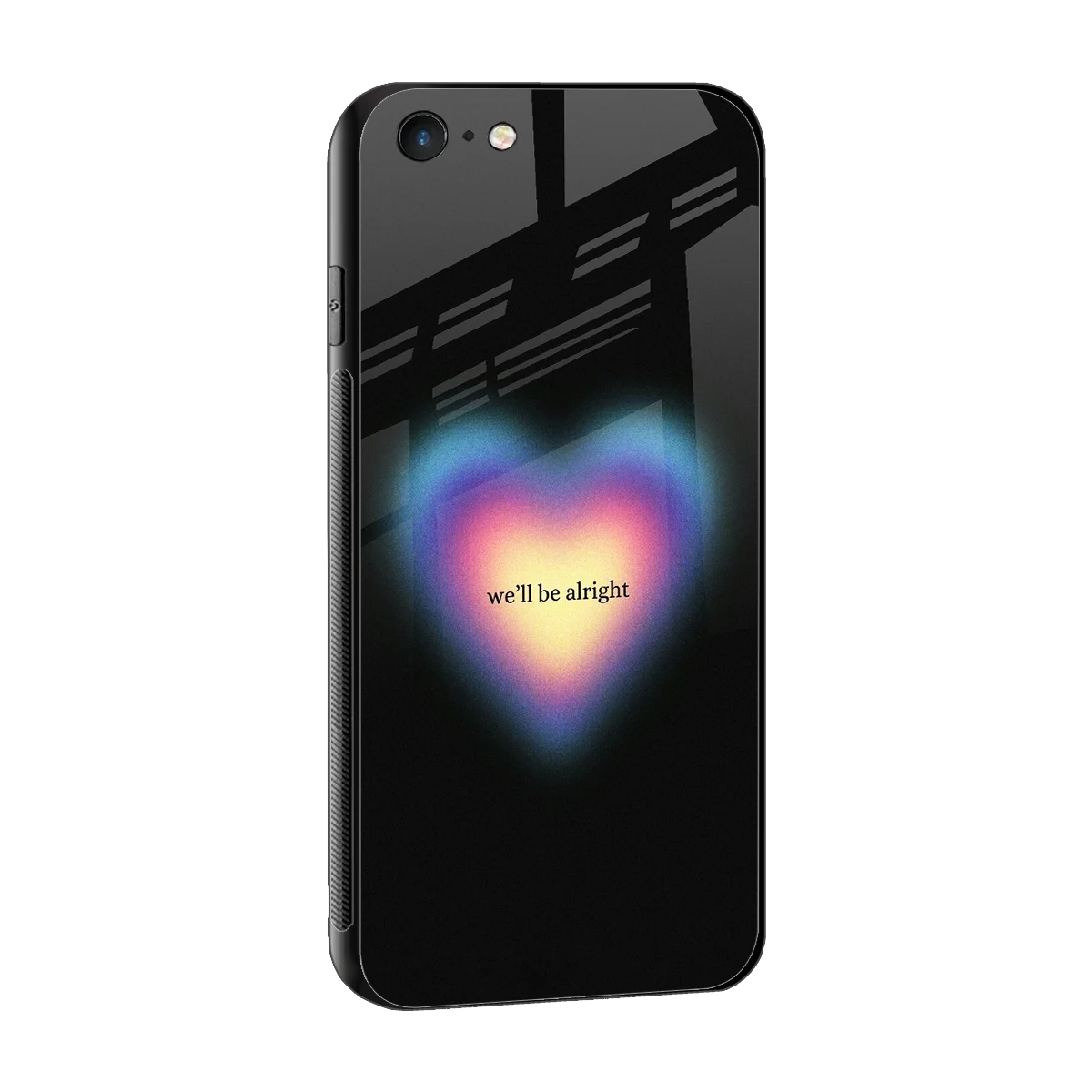 Alright Always sleek iphone 6s cover with tempered glass back and TPU edges