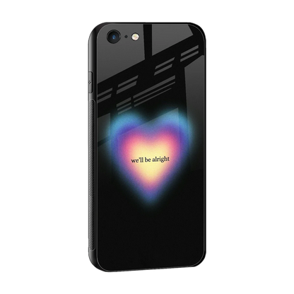 Alright Always sleek iphone 6s plus cover with tempered glass back and TPU edges