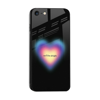 Alright Always sleek iphone 7 cover with tempered glass back and TPU edges