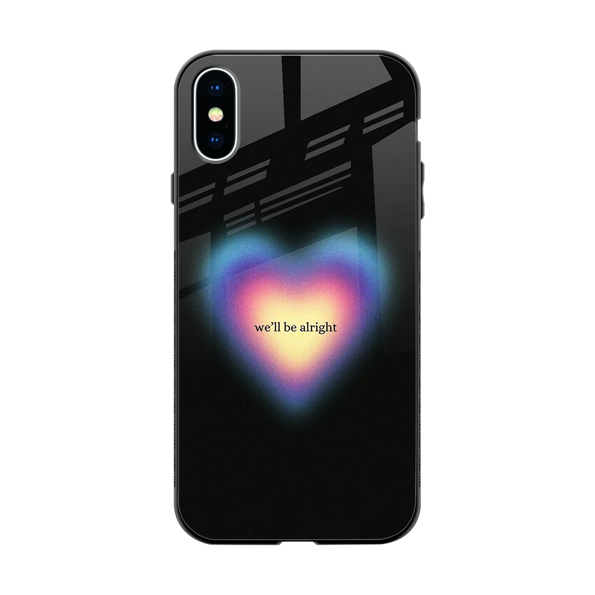 Alright Always back phone cover | glass case for iphone x