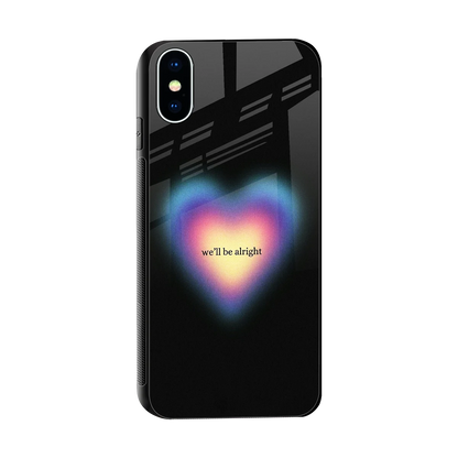 Alright Always sleek iphone x cover with tempered glass back and TPU edges