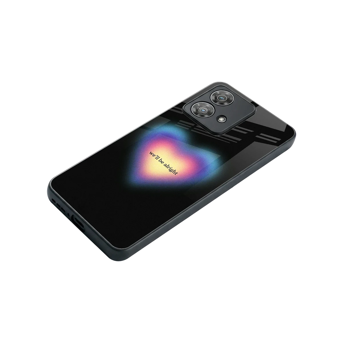 Alright Always stylish phone case for motorola edge 40 neo 5g | glossy glass and slim fit