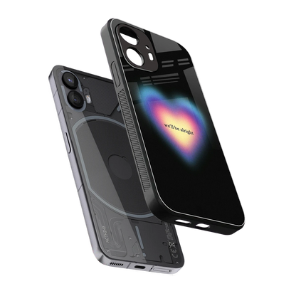 Alright Always sleek nothing phone 2 cover with tempered glass back and TPU edges