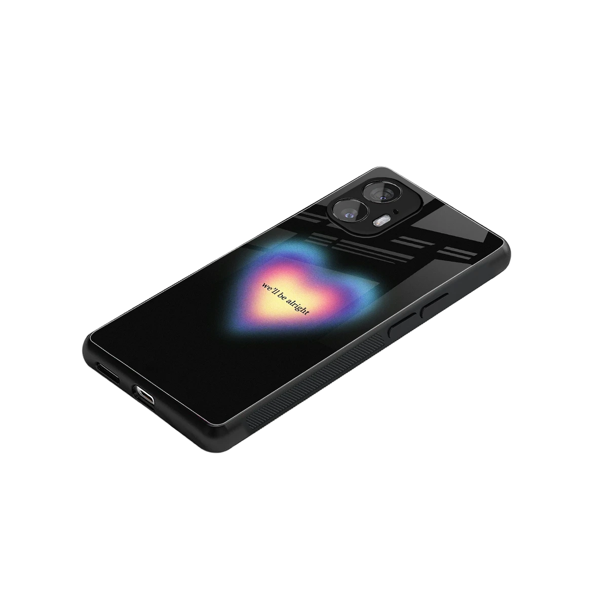 Alright Always stylish phone case for nothing phone 2 | glossy glass and slim fit
