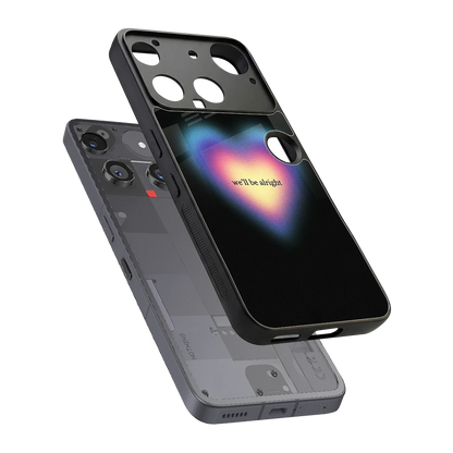 Alright Always sleek nothing phone 3 cover with tempered glass back and TPU edges