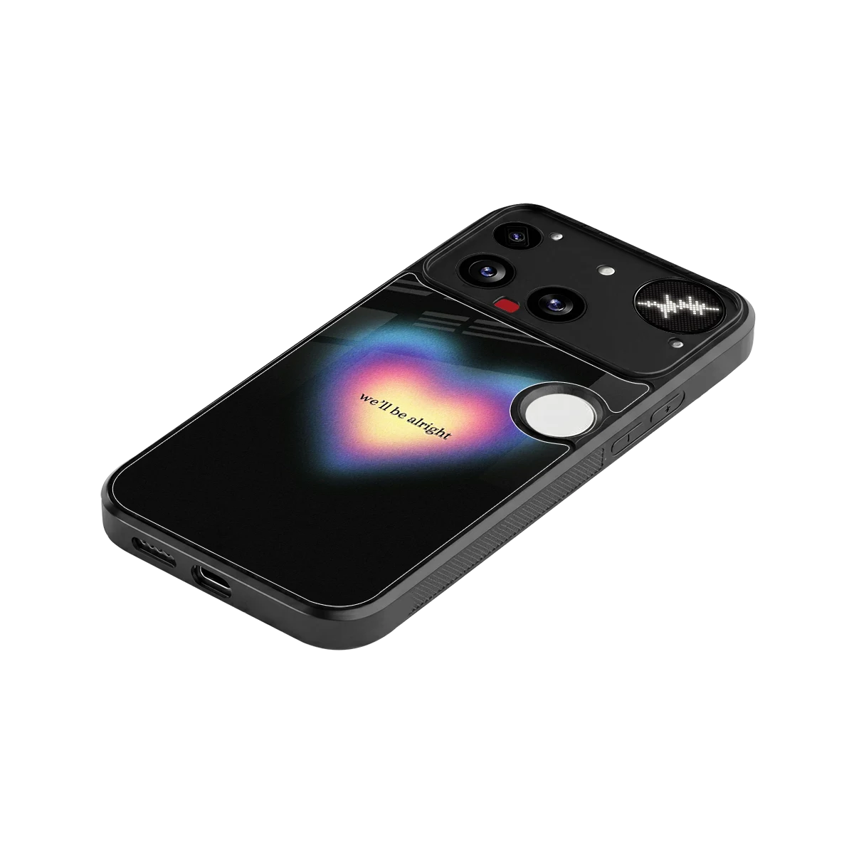 Alright Always stylish phone case for nothing phone 3 | glossy glass and slim fit