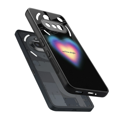 Alright Always sleek nothing phone 3a cover with tempered glass back and TPU edges