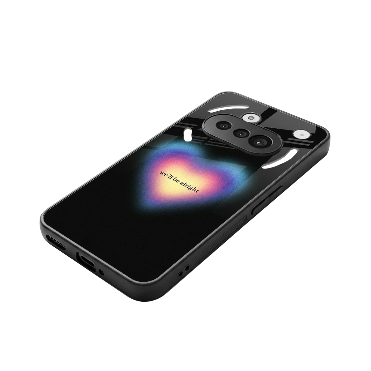 Alright Always stylish phone case for nothing phone 3a | glossy glass and slim fit