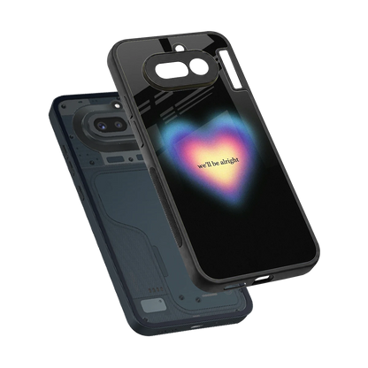Alright Always sleek nothing phone 4a cover with tempered glass back and TPU edges