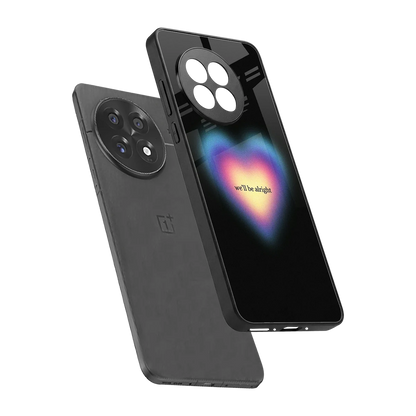 Alright Always sleek oneplus 13r cover with tempered glass back and TPU edges